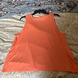 Bright orange tank